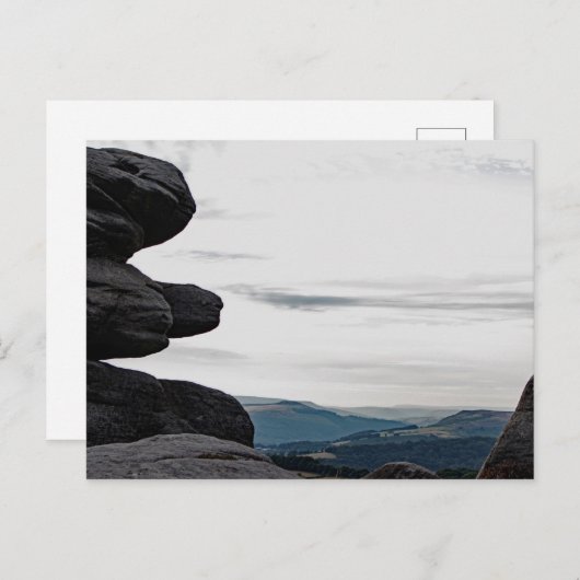 Carte Postale Vue dans le Peak District, Derbyshire (Devant / Derrière)