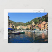 Carte Postale vue dans Portofino (Devant / Derrière)
