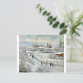 Carte Postale Vue d'Argenteuil dans la neige par Claude Monet (Debout devant)