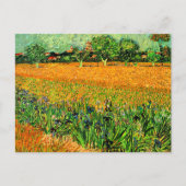 Carte Postale Vue d'Arles avec Iris au premier plan, (Devant)