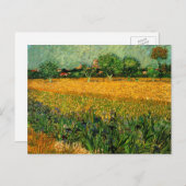 Carte Postale Vue d'Arles avec Irises par Vincent van Gogh (Devant / Derrière)