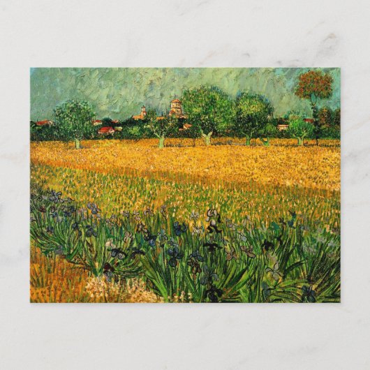 Carte Postale Vue d'Arles avec Irises par Vincent van Gogh (Devant)