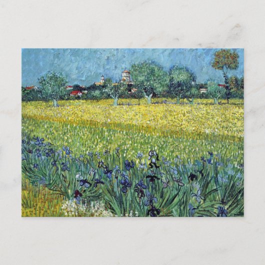 Carte Postale Vue d'Arles Iris Vincent van Gogh (Devant)