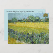 Carte Postale Vue d'Arles With Irises par Vincent Van Gogh (Devant / Derrière)