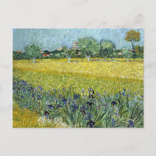 Carte Postale Vue d'Arles With Irises par Vincent Van Gogh (Devant)