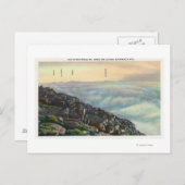 Carte Postale Vue d'autres monts Adirondack au-dessus des nuages (Devant / Derrière)