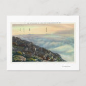 Carte Postale Vue d'autres monts Adirondack au-dessus des nuages (Devant)