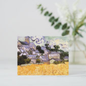 Carte Postale Vue d'Auvers avec l'église par Vincent van Gogh (Debout devant)