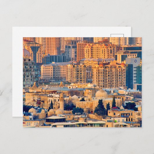 Carte Postale Vue de Bakou (Devant / Derrière)