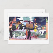 Carte Postale Vue de Bâle et du Rhin par Kirchner (Devant / Derrière)