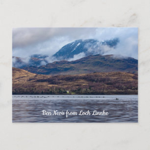 Carte Postale Vue de Ben Nevis depuis le Loch Linnhe, Écosse
