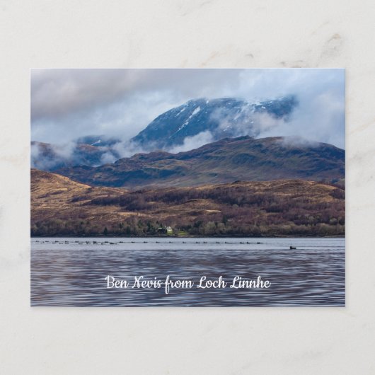 Carte Postale Vue de Ben Nevis depuis Loch Linnhe, Ecosse (Devant)