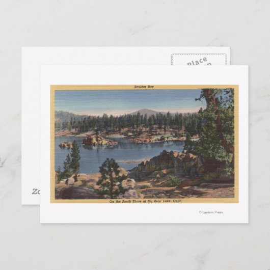 Carte Postale Vue de Boulder Bay depuis la rive sud (Devant / Derrière)