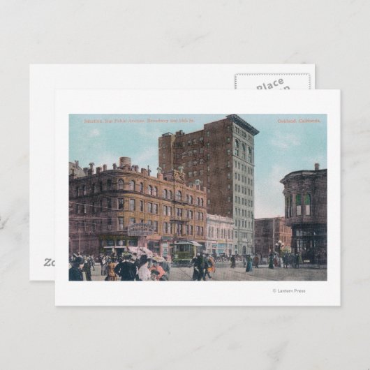 Carte Postale Vue de Broadway, 14th St, San Pablo Ave Junctio (Devant / Derrière)