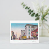 Carte Postale Vue de Broadway avec Street CarOakland, CA (Debout devant)