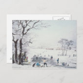 Carte Postale Vue de Buckingham House, James Park en hiver (Devant / Derrière)