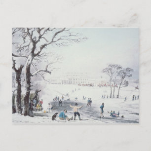 Carte Postale Vue de Buckingham House, James Park en hiver