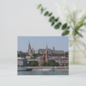 Carte Postale Vue de Buda sur le Danube, Budapest (Debout devant)