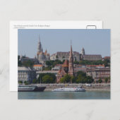 Carte Postale Vue de Buda sur le Danube, Budapest (Devant / Derrière)
