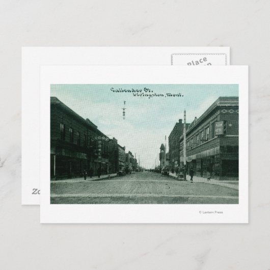 Carte Postale Vue de Callender StreetLivingston, MT (Devant / Derrière)