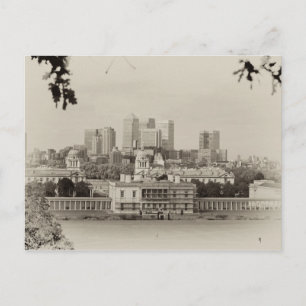 Carte Postale Vue de Canary Wharf de Greenwich, Londres