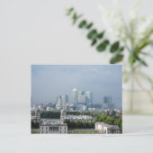 Carte Postale Vue de Canary Wharf depuis Greenwich Postcard (Debout devant)