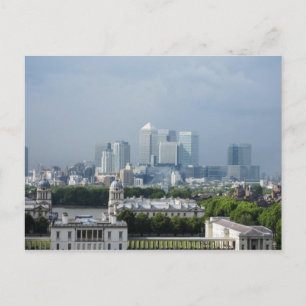 Carte Postale Vue de Canary Wharf depuis Greenwich Postcard
