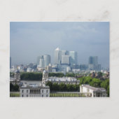 Carte Postale Vue de Canary Wharf depuis Greenwich Postcard (Devant)