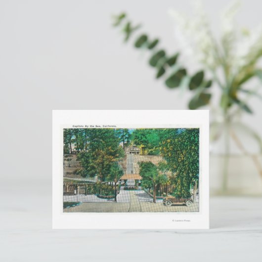 Carte Postale Vue de Capitola StepsCapitola, CA (Debout devant)