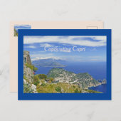 Carte Postale / Vue De Capri Depuis Atop Monte Sol (Devant / Derrière)