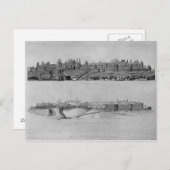 Carte Postale Vue de Carcassonne du côté ouest (Devant / Derrière)