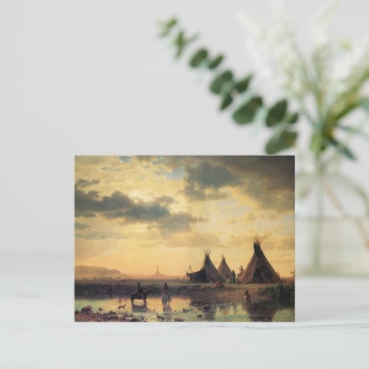 Carte Postale Vue de Chimney Rock par Albert Bierstadt (Debout devant)