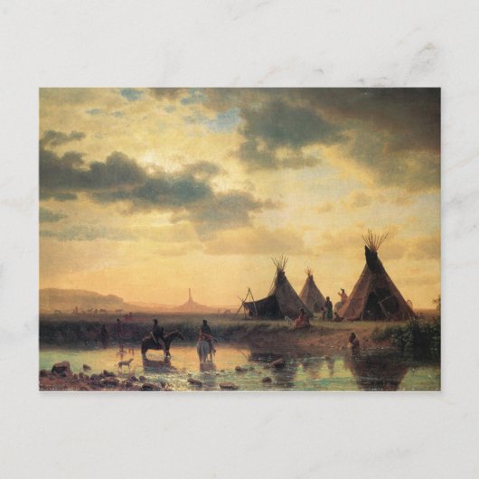 Carte Postale Vue de Chimney Rock par Albert Bierstadt (Devant)