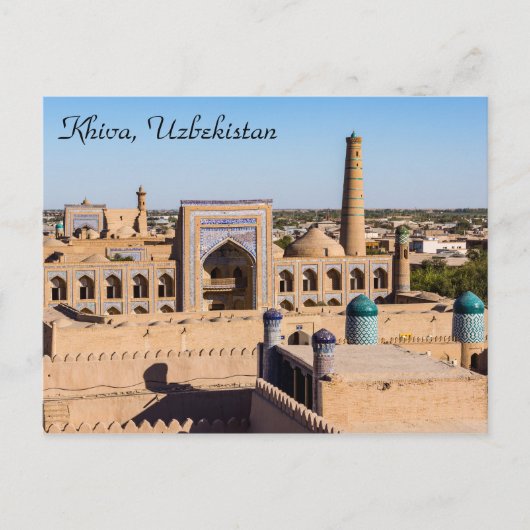 Carte Postale Vue de Citadel Kunya-ark - Khiva, Ouzbékistan (Devant)
