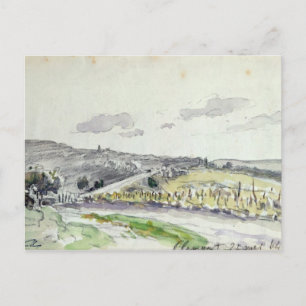 Carte Postale Vue de Clamart, 1864