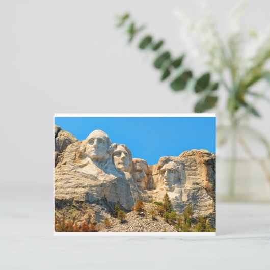 Carte Postale Vue de classique du mont Rushmore (Debout devant)