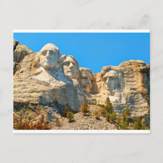 Carte Postale Vue de classique du mont Rushmore