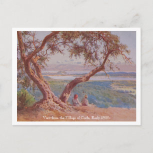 Carte Postale Vue de Corfou, Grèce Vintage début des années 1900