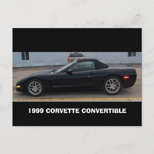CARTE POSTALE VUE DE CÔTÉ 1999 CONVERTIBLE DE CORVETTE (Devant)