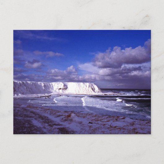 Carte Postale Vue de cuvette de câble d'île de Shemya (Devant)