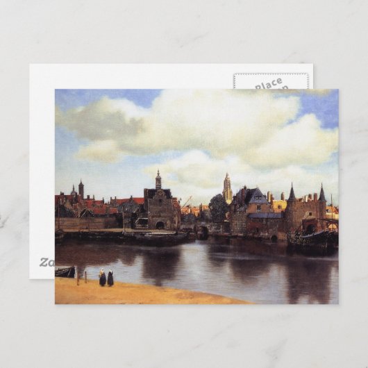 Carte Postale Vue de Delft (Devant / Derrière)