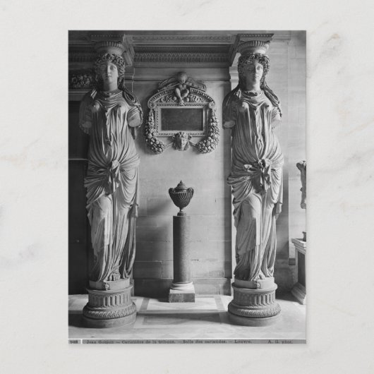 Carte Postale Vue de deux caryatides des Caryatides (Devant)