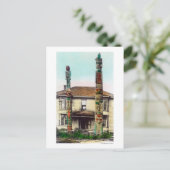 Carte Postale Vue de deux totempolesWrangell, AK (Debout devant)