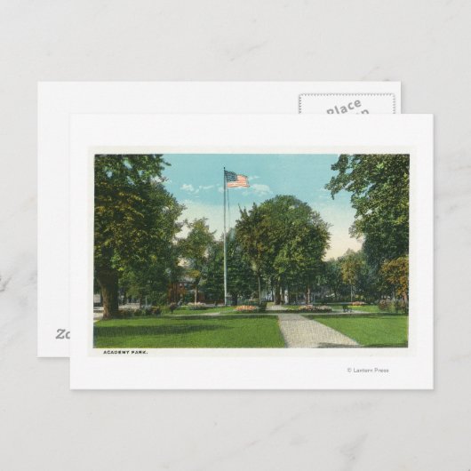 Carte Postale Vue de Flagpole à Academy Park (Devant / Derrière)