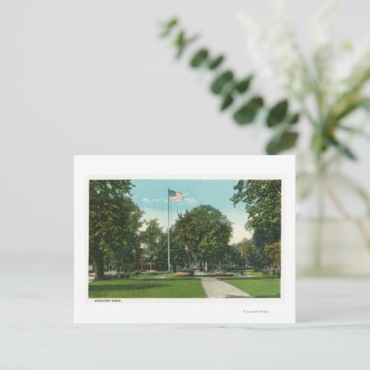 Carte Postale Vue de Flagpole à Academy Park (Debout devant)