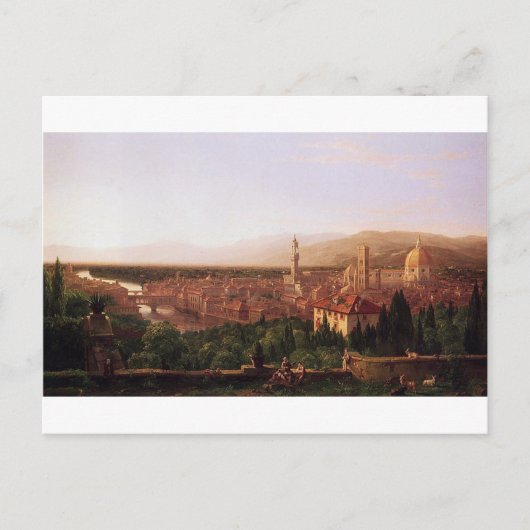 Carte Postale Vue de Florence de San Miniato par Thomas Cole (Devant)