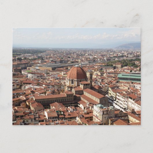 Carte Postale Vue de Florence, Italie du haut du (Devant)