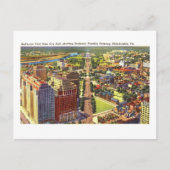 Carte Postale Vue de Franklin Parkway à Philadelphie (Devant)