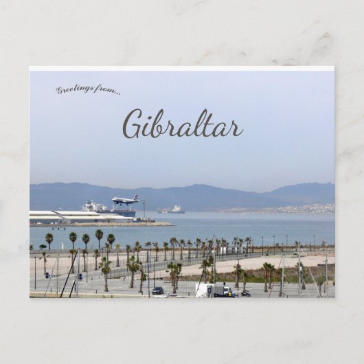 Carte Postale Vue de Gibraltar (Devant)