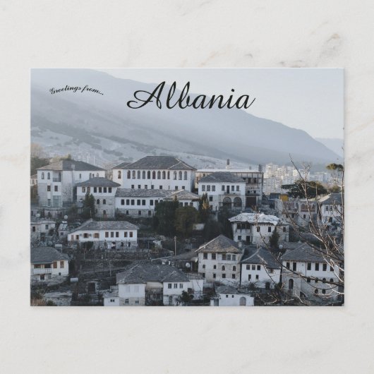Carte Postale Vue de Gjirokaster Albanie (Devant)